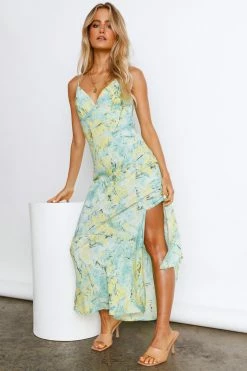 Hello Molly Maxi Dresses No Yesterday Maxi Dress Green