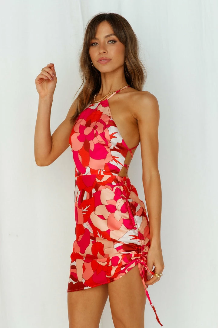 Cheapest ๐งจ Backless ๐ Dresses RUNAWAY Tammy Mini ๐ Dress Fuchsia Floral ๐งจ 5 Backless Dresses RUNAWAY Tammy Mini Dress Fuchsia Floral