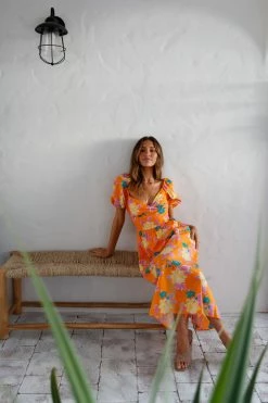 Hello Molly Neon Gardens Midi Dress