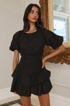 Hello Molly Day Dresses Emerald Eyes Dress Black