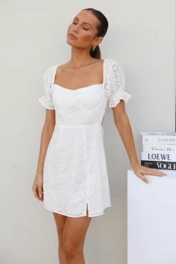 Hello Molly Absolutely Scrumptious Dress White Backless Dresses