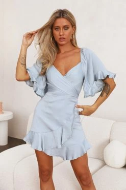 Hello Molly Backless Dresses Lovely Briar Dress Blue