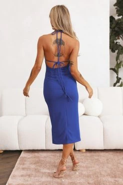Hello Molly Longing Desire Midi Dress Blue