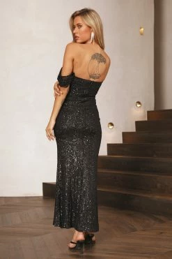 Best deal π Hello Molly Daphne Maxi Sequin π Dress Black π 9 Hello Molly Daphne Maxi Sequin Dress Black