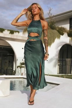 Hello Molly Sunlight Waltzing Maxi Dress Jade