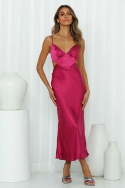 Hello Molly Formal Dresses Thanks I Bought It Midi Dress Fuchsia