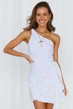 Hello Molly Day Dresses Soft Hearts Club Dress White