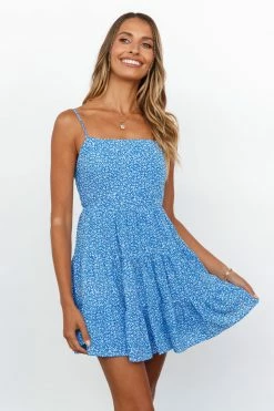 Hello Molly Day Dresses Ocean Lovers Mini Dress Blue
