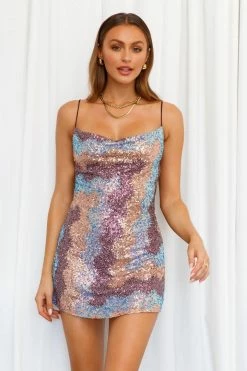 Hello Molly Bodycon Dresses Dirty Talking Dress Bronze