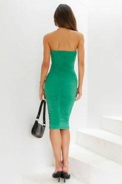 Hello Molly Midnight Waltz Midi Dress Green Day Dresses
