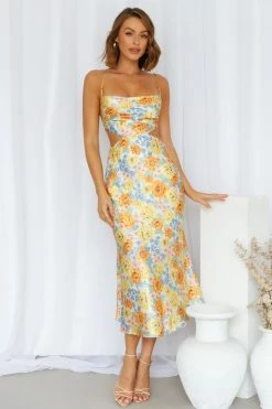 Hello Molly Backless Dresses Sunlight Snaps Midi Dress