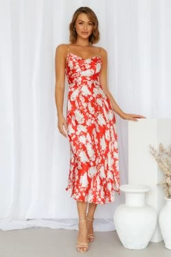 Hello Molly My First Time Midi Dress Red