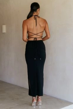 Hello Molly Pure Bliss Midi Dress Black