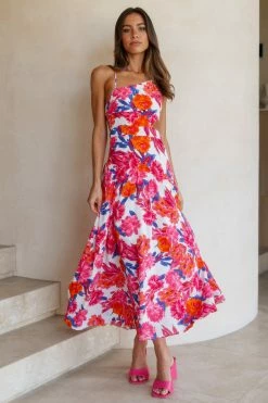 Hello Molly Backless Dresses Find Your Paradise Maxi Dress Floral