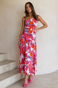 Hello Molly Backless Dresses Find Your Paradise Maxi Dress Floral
