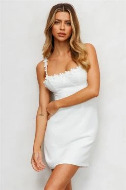 Hello Molly Way You Groove Dress White