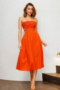 Hello Molly Cookie Baby Maxi Dress Rust Day Dresses