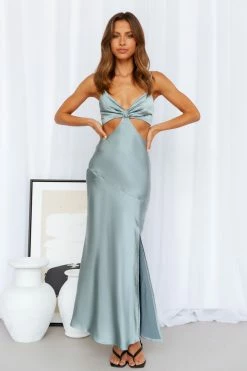 Hello Molly Smile For The Camera Midi Dress Light Blue