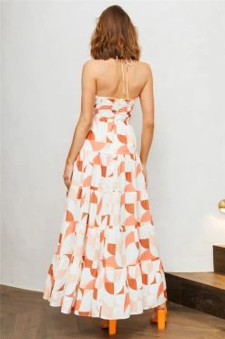 Seven Wonders The Label SEVEN WONDERS Kiaan Halter Maxi Dress Multicolour Day Dresses