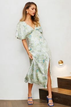 Hello Molly Much Better Midi Dress Green