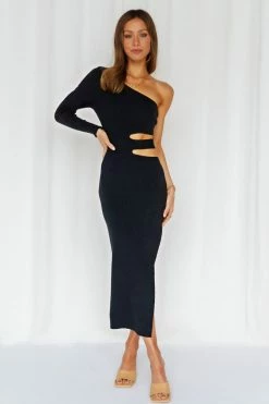 Best Pirce โจ Bodycon ๐ Dresses RUNAWAY Galina Knit Midi ๐ Dress Black ๐ฏ 11 Bodycon Dresses RUNAWAY Galina Knit Midi Dress Black