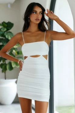 Hello Molly Bodycon Dresses Sippin By The Sea Dress White