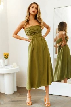 Hello Molly Day Dresses Cookie Baby Maxi Dress Khaki