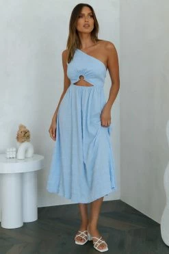 Best deal ๐ฅฐ Hello Molly Drive Far Away Midi ๐ Dress Blue โ 9 Hello Molly Drive Far Away Midi Dress Blue