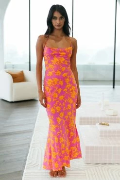 Hello Molly Hey Girl Midi Dress Purple