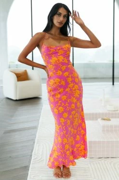 Hello Molly Hey Girl Midi Dress Purple