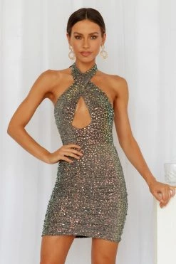 Hello Molly Stellar Night Dress Black Backless Dresses