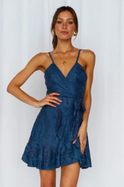 Hello Molly Sherry Dress Navy Homecoming Dresses