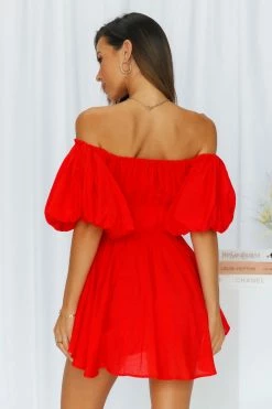 Hello Molly Be Your Baby Doll Dress Red