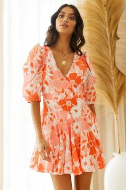 Hello Molly Day Dresses Fairy Vibin Dress Orange