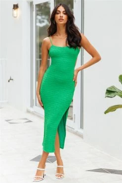 Hello Molly Backless Dresses Other Sides Midi Dress Green