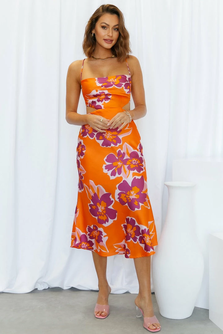 Best deal ๐คฉ Hello Molly Flower Picking Maxi ๐ Dress Orange Day ๐ Dresses ๐ 3 Hello Molly Flower Picking Maxi Dress Orange Day Dresses