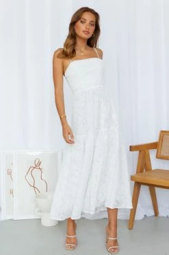 Hello Molly Fairy Queen Midi Dress White Backless Dresses