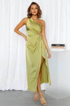 Hello Molly London Air Midi Dress Green Day Dresses