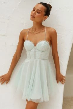 Hello Molly Lighted Touch Dress Pistachio Day Dresses