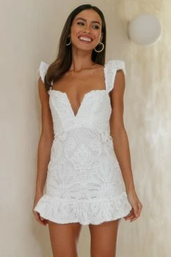 Hello Molly Sweet Candy Jar Dress White