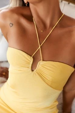Best reviews of 👍 HELLO MOLLY Capsule 👗 Dress Yellow Backless 👗 Dresses 😀 20 HELLO MOLLY Capsule Dress Yellow Backless Dresses