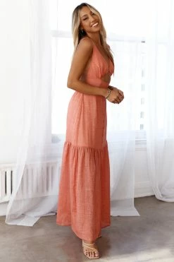 Wholesale 🎉 HELLO MOLLY Sunset Loving Maxi 👗 Dress Rust Maxi 👗 Dresses 😀 9 HELLO MOLLY Sunset Loving Maxi Dress Rust Maxi Dresses