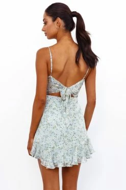 Hello Molly Good Days Only Dress Green Backless Dresses