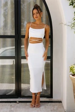 Hello Molly Livin Bright Maxi Dress White Bodycon Dresses