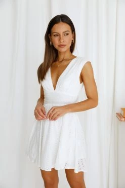Hello Molly Backless Dresses Connected Dress White