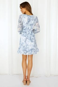 Hello Molly Long Sleeve Dresses Twin Sister Dress Light Blue