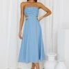 Hello Molly Cookie Baby Maxi Dress Blue Backless Dresses