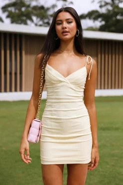 Hello Molly Day Dresses Hidden Delight Dress Yellow