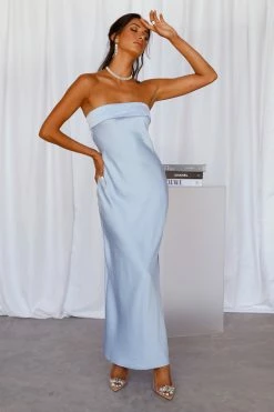 Hello Molly Coolness Calling Maxi Dress Blue Maxi Dresses