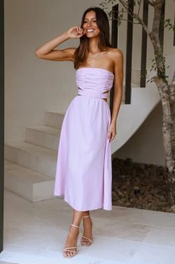 Hello Molly Backless Dresses Cookie Baby Maxi Dress Lilac